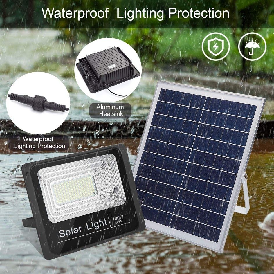 LED ηλιακός προβολέας 100W IP66