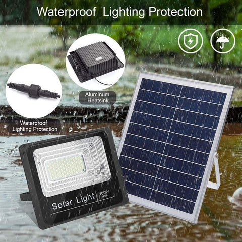 LED ηλιακός προβολέας 100W IP66