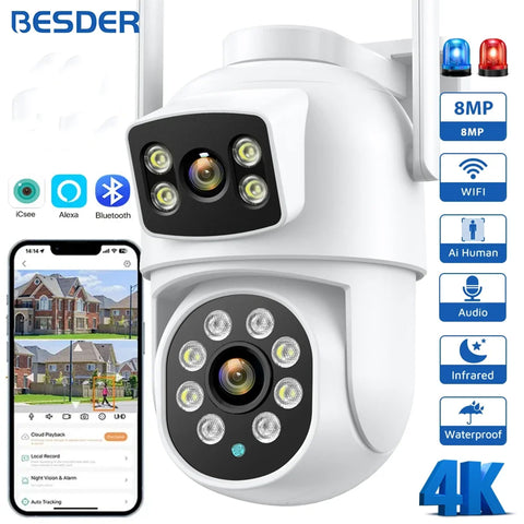 BESDER 8MP Wifi PTZ κάμερα
